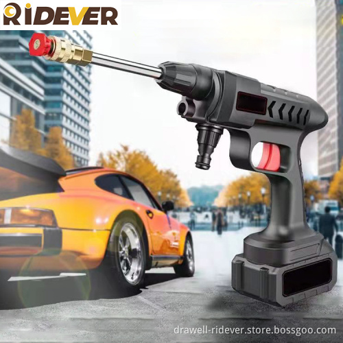 Ridever Portable Car Washer Price Car Washer Machine Equipment 14 Plunger 21V Charger Stainless Steal Car Washer